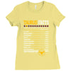 Taurus Facts Servings Per Container Ladies Fitted T-Shirt