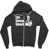 v6 eat sleep shoot Zipper Hoodie
