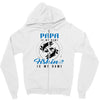Papa is my Name Fishing Is My Game Zipper Hoodie