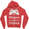 weapon of choice, gaming Zipper Hoodie