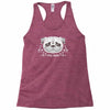 pug mom sugar skull Racerback Tank