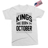 kings are born in october Exclusive T-shirt