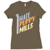 i hate puppy mills Ladies Fitted T-Shirt