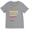 fall helvetica V-Neck Tee