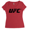 ufc logo Women's Triblend Scoop T-shirt