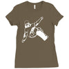 snowboarder freestyle piste snowboarden sport Ladies Fitted T-Shirt