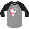 santa define naughty 3/4 Sleeve Shirt
