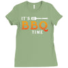 It's BBQ Time Ladies Fitted T-Shirt