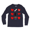 ls lesbian full heart Long Sleeve Shirts