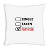 too busy playing fortnite (black) Throw Pillow
