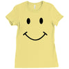 smiley face funny t shirt be happy love smile tee s 3xl Ladies Fitted T-Shirt
