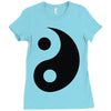 yin yang Ladies Fitted T-Shirt