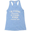 strong woman Racerback Tank