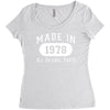 40th birthday gifts made 1978 all original parts Women's Triblend Scoop T-shirt