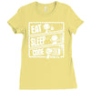 v3 eat sleep code Ladies Fitted T-Shirt
