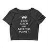 save the planet (2) Crop Top