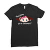 December Peeking Out Baby Girl in Spanish Ladies Fitted T-Shirt