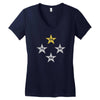 deutschland weltmeitser 4 sterne Women's V-Neck T-Shirt