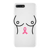 breast with pink ribbon iPhone 7 Plus Case