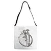 bike 'til you barf Adjustable Strap Totes