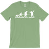 evolution of a selfie , funny mens cotton T-Shirt