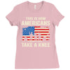 This Is How Americans Take A Knee Ladies Fitted T-Shirt