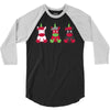 Three Cute But Angry Unicorn 3/4 Sleeve Shirt