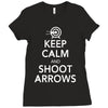 keep calm &amp; shoot arrows Ladies Fitted T-Shirt
