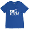 reel legend funny lure father's day country fishing bass humor V-Neck Tee