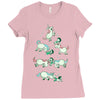 angry unicorns Ladies Fitted T-Shirt