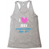 i love july especially the 4th Racerback Tank