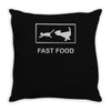 fast food funny Throw Pillow