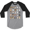 dabbing animals 3/4 Sleeve Shirt
