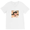 Michelangelo David Bubble Gum V-Neck Tee