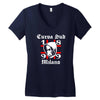 curva sud milano Women's V-Neck T-Shirt