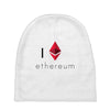 I Love Ethereum Baby Beanies