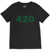 marijuana 420 V-Neck Tee