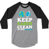keep earth clean it's not uranus kawaii planets 3/4 Sleeve Shirt
