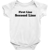 first line second line Baby Bodysuit