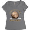 pluto the planet never forget Women's Triblend Scoop T-shirt