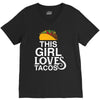 This Girl Loves Tacos V-Neck Tee