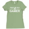 trust me i'm a gamer funny Ladies Fitted T-Shirt