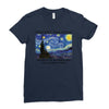 Vincent Van Gogh The Starry Night Ladies Fitted T-Shirt