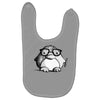nerd penguin Baby Bibs