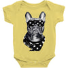 bull dog american falg Baby Onesie