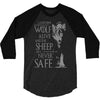 thrones wolf 3/4 Sleeve Shirt
