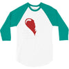 half of my heart is in heaven with my angel 3/4 Sleeve Shirt