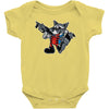 rocket vintage cartoon style Baby Onesie