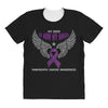 my hero is now my angel pancreatic cancer awareness All Over Women's T-shirt