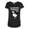 5 Percent Unicorn 95 Percent Ninja Maternity Scoop Neck T-shirt